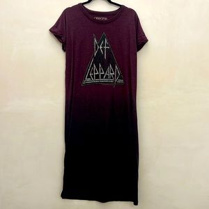 Concert Wear-def Leopard T-shirt dress.